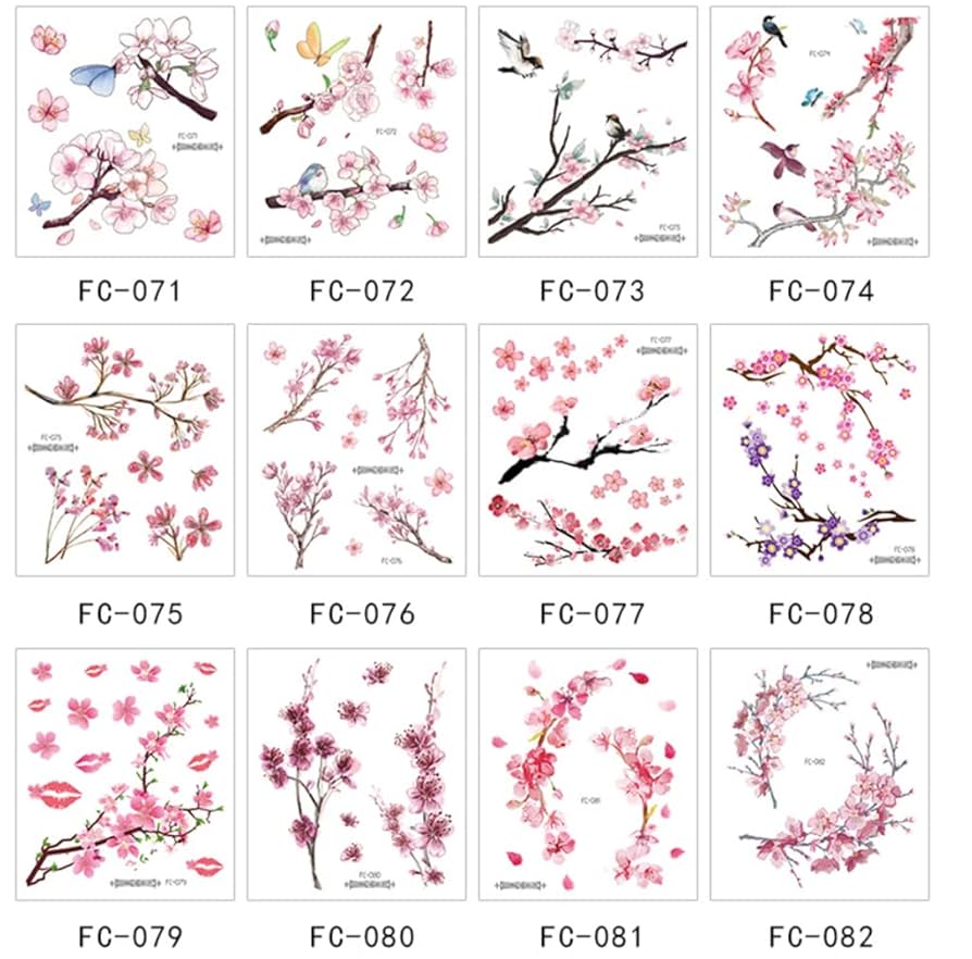 sakura様　タトゥーシール依頼専用 Amazon.co.jp: SITEDAN タトゥー 桜 タトゥーシール 花 ボディー
